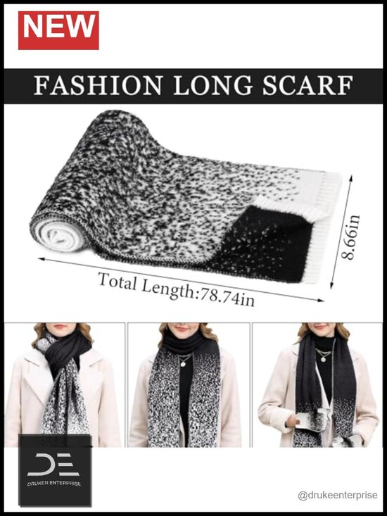Winter Beanie Scarf Touchscreen Gloves Set - Premium Nylon Acrylic main image 4